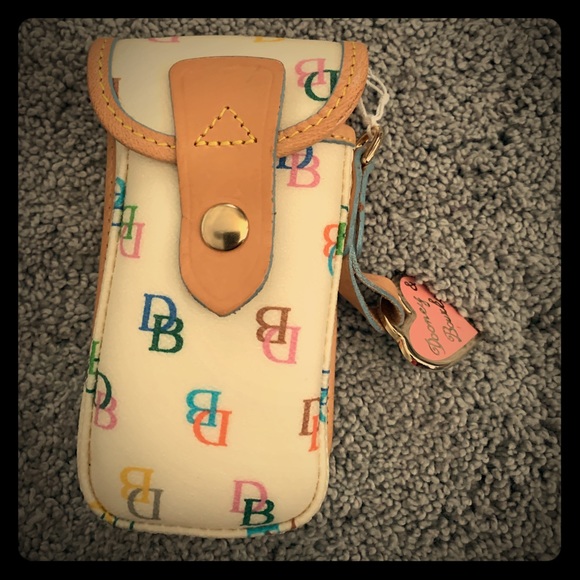 Dooney & Bourne cell phone holder rainbow vintage - Picture 2 of 8